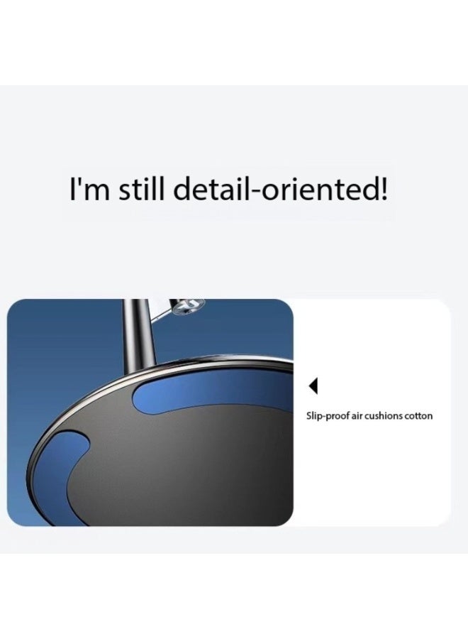 Sisily Heavy Duty Retractable Phone Stand, Multi-Angle Adjustable Desktop Holder, 20cm Folded / Up to 30cm Extended, Stable Anti-Tip Metal Base, One-Click Portrait/Landscape, Fits Most Phones & Small Tablets, Black - Image 5